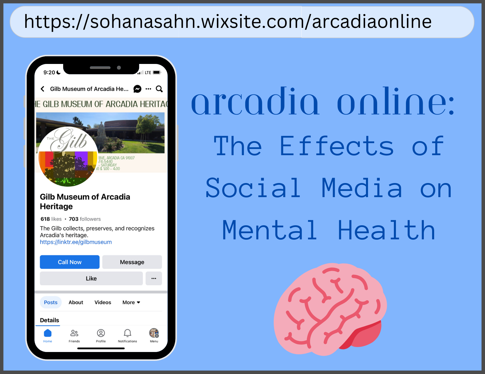 Sohana Sahni- Arcadia Online The Effects of Social Media (Postcard)
